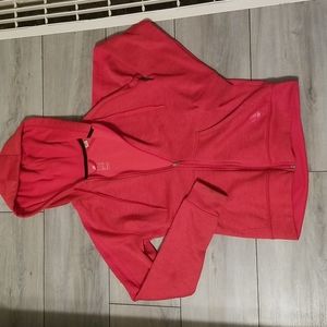 Adidas Red Climawarm Zip Up Hoodie - XS